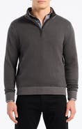 Robert Graham Walton Cotton & Silk Quarter Zip Sweater