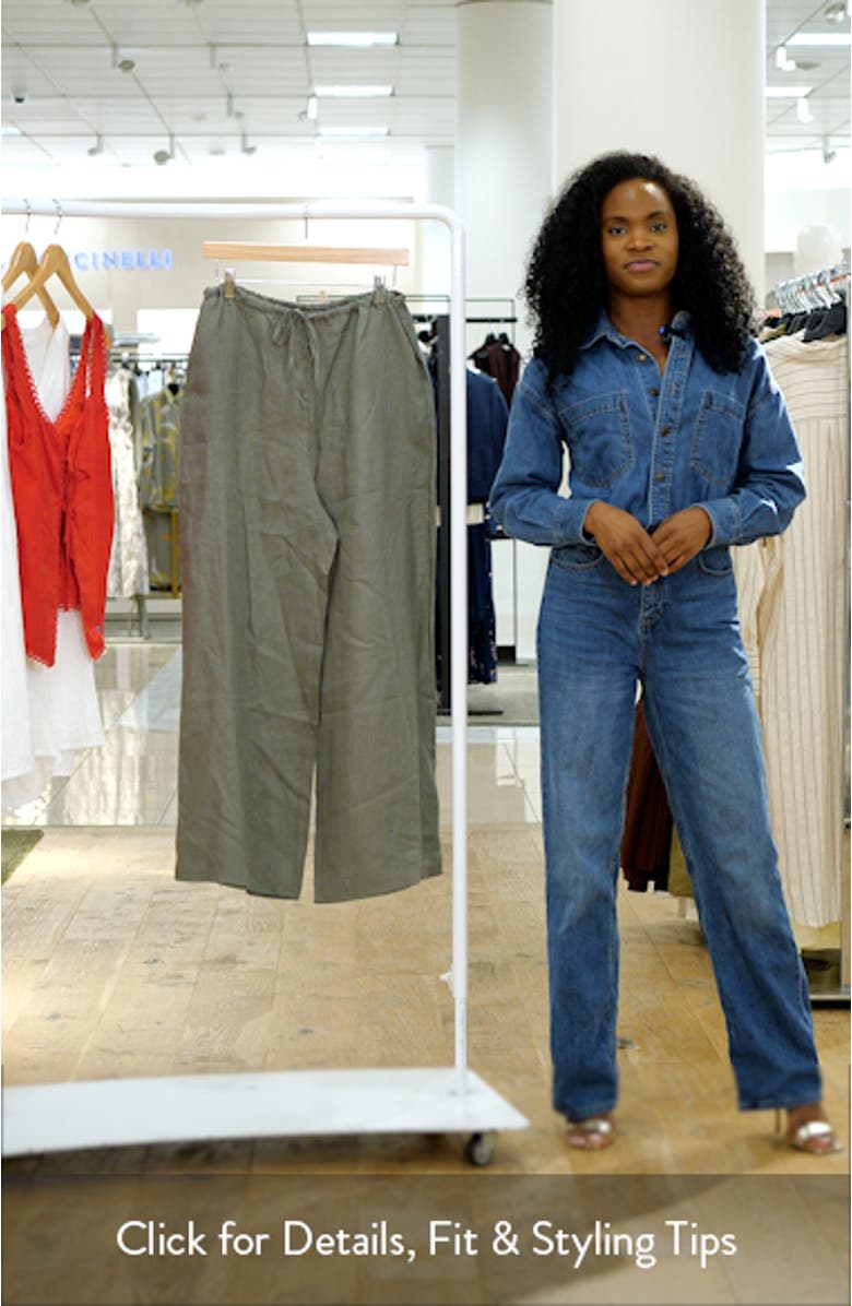 Clairo Linen Drawstring Pants, sales video thumbnail