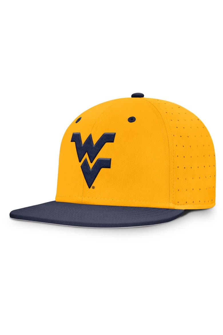 Men's Nike Gold West Virginia Mountaineers On-Field Dugout True Performance Fitted Hat, Main, color, Gold
