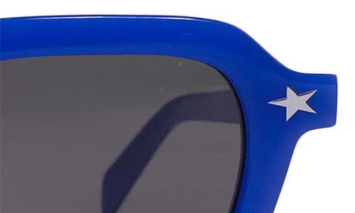 Pleasures X Akila Era 46mm Small Rectangular Sunglasses In Blue