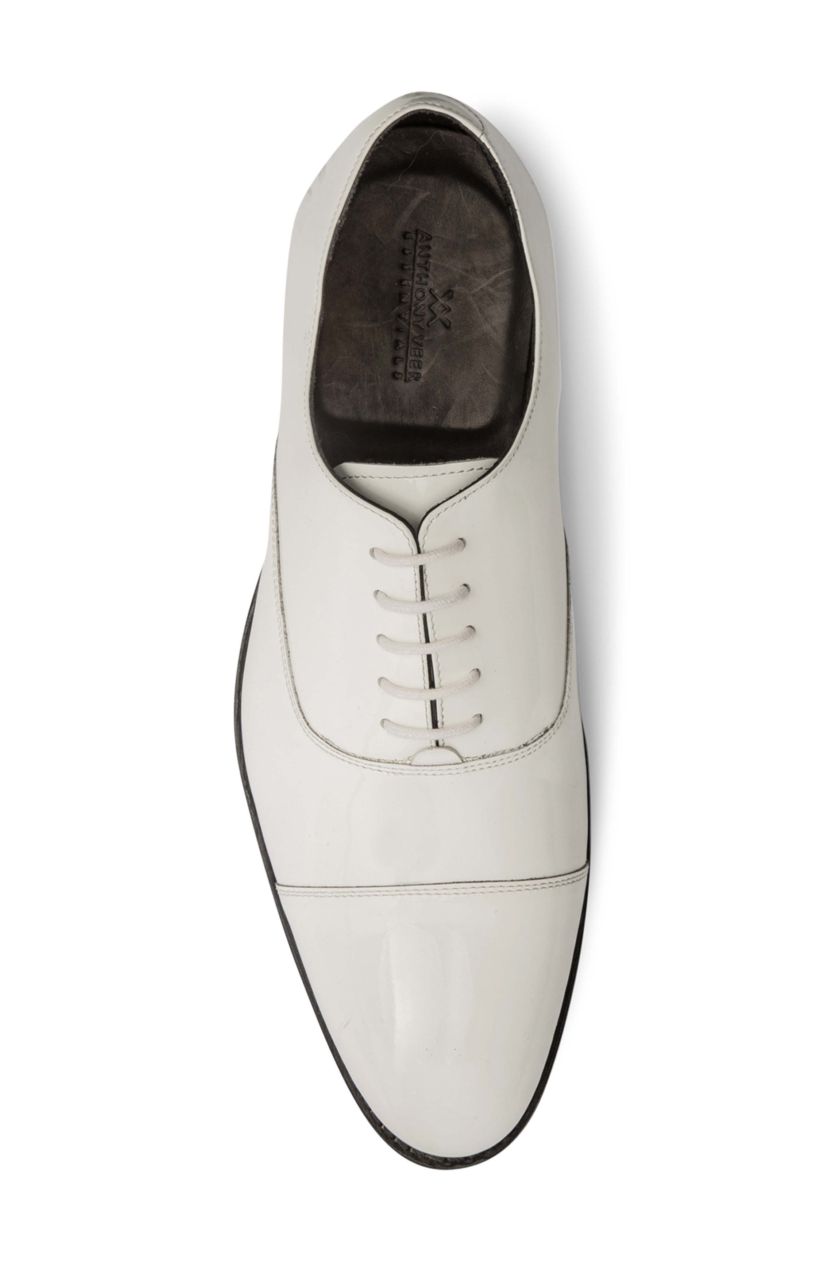 Anthony Veer Clinton Cap Toe Oxford, Alternate, color, White