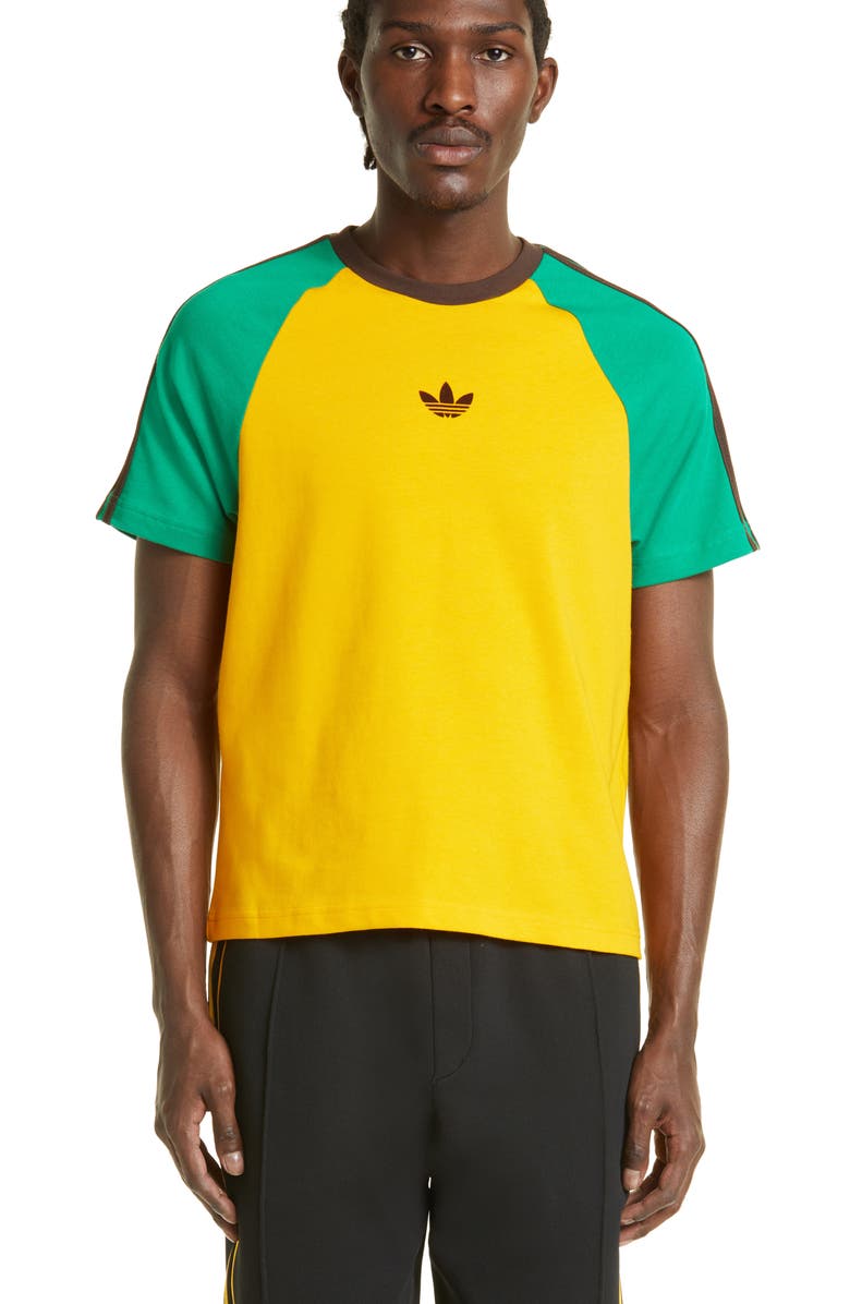 ADIDAS X WALES BONNER Trefoil Embroidered T-Shirt, Main, color, 