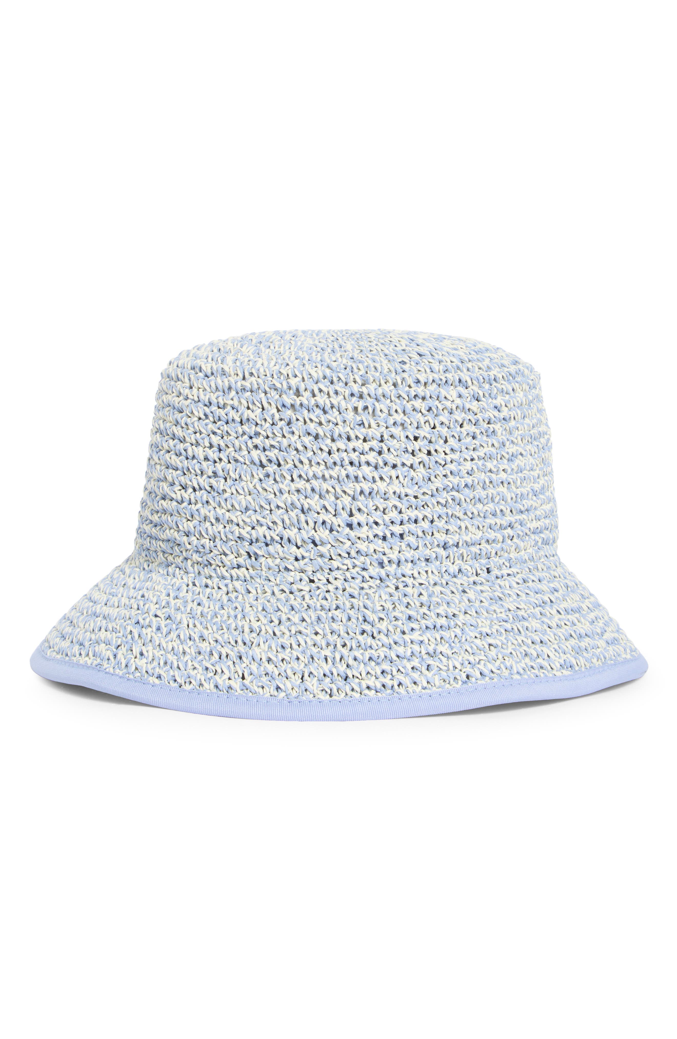 Nine West Two-Tone Crochet Bucket Hat