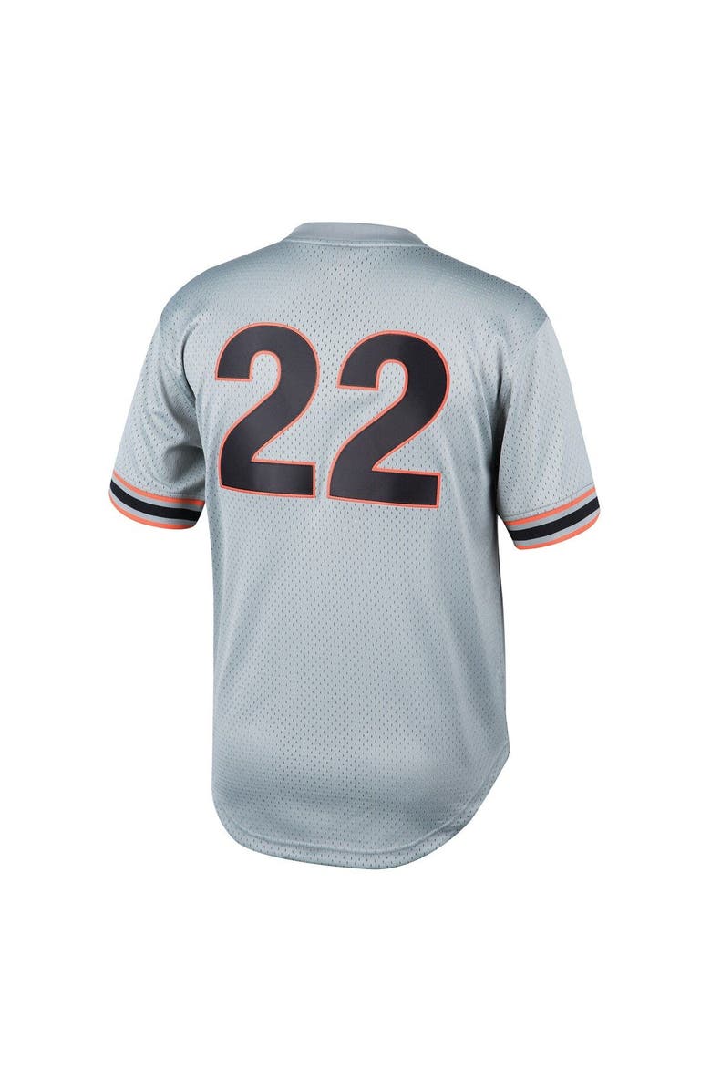 Mitchell & Ness Youth Mitchell & Ness Will Clark Gray San Francisco Giants Cooperstown Collection Mesh Batting Practice Jersey, Alternate, color, 