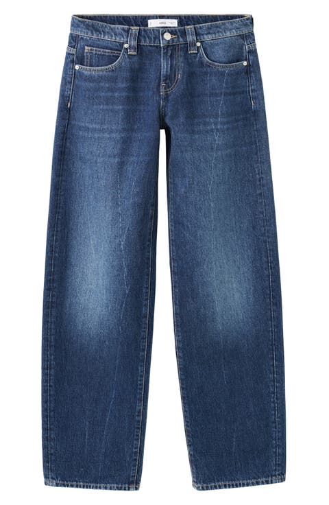 Low Rise Balloon Tapered Leg Jeans