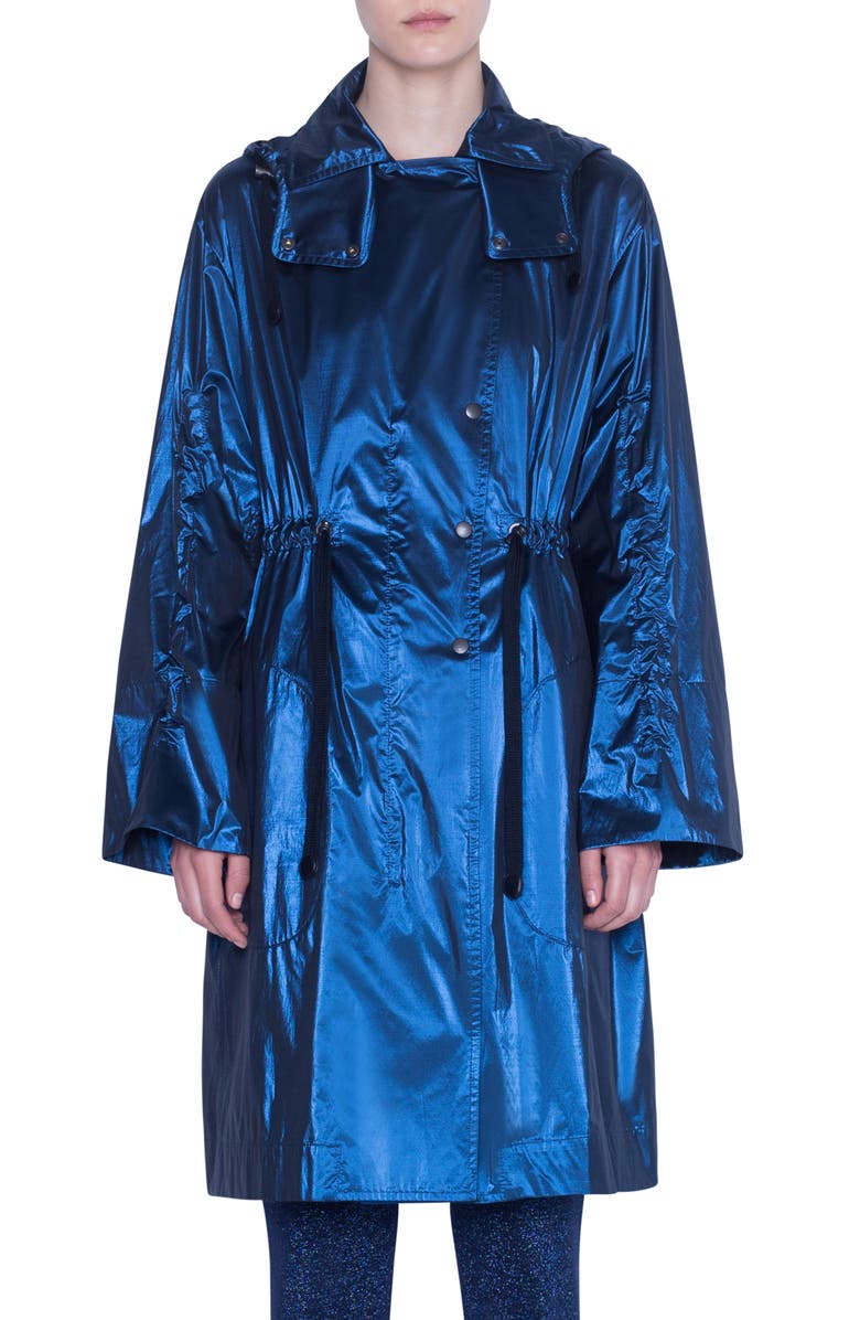 Akris punto Water Repellent Taffeta Parka, Alternate, color,