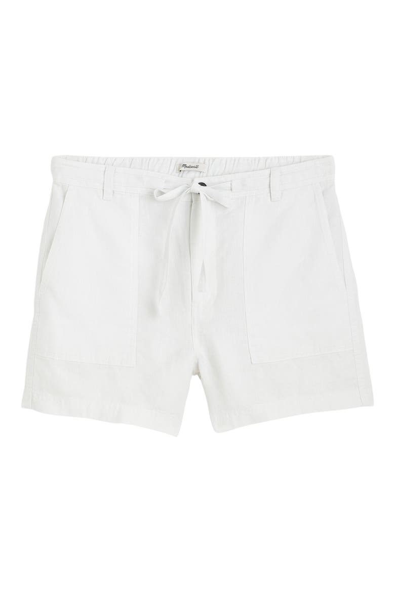 Drawstring Linen Shorts, Alternate, color, SALT
