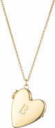 Adornia Initial Heart Locket Pendant Necklace
