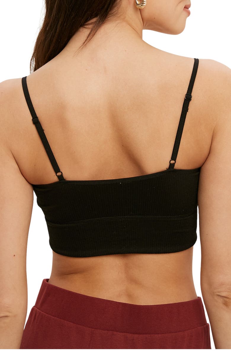 WISHLIST Seamless Bralette, Alternate, color, Black