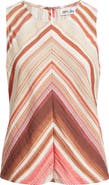 CITY BLUES Chevron Print Sleeveless Top