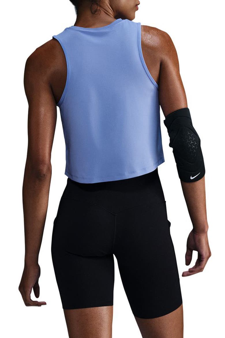 One Classic Dri-FIT Crop Tank, Alternate, color, ROYAL PULSE/ BLACK