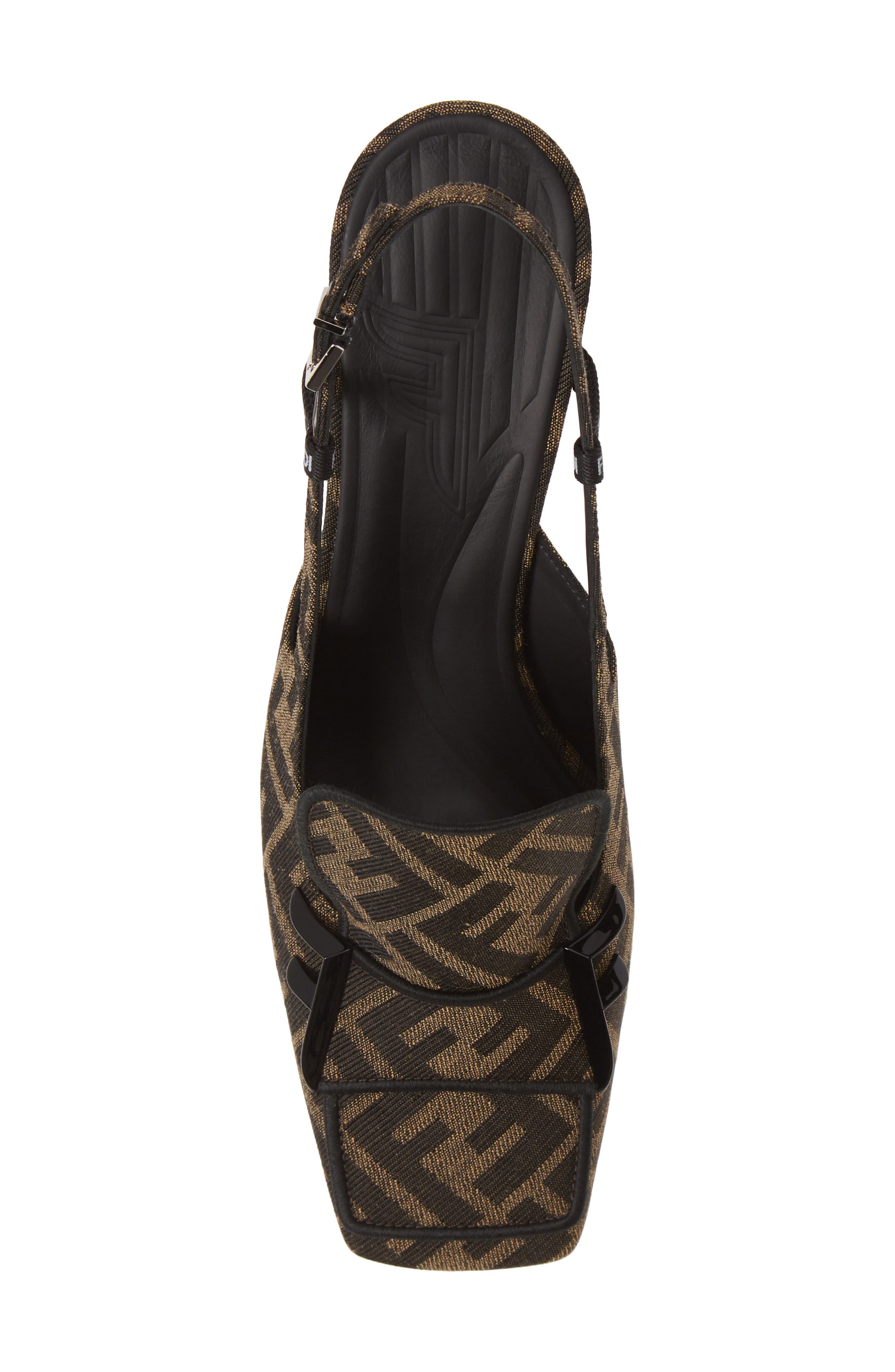 Fendi FFreedom FF Slingback Loafer Pump, Alternate, color, 