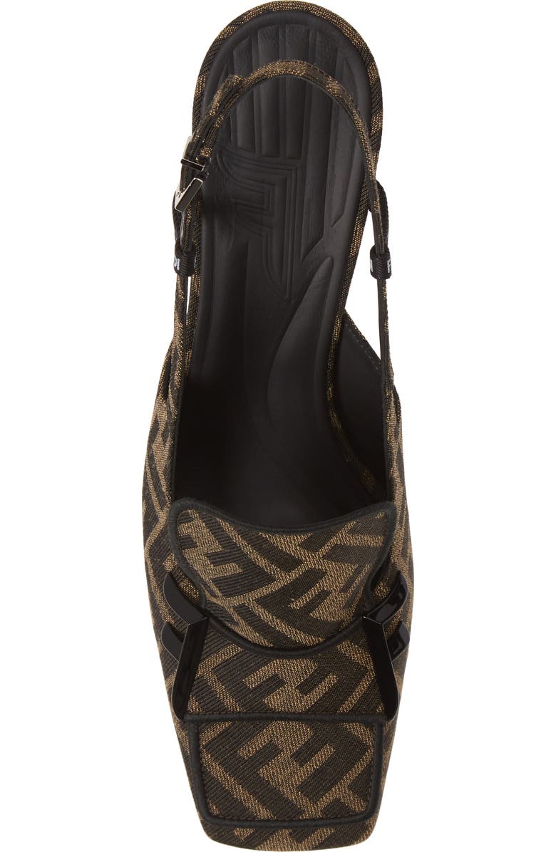 Fendi FFreedom FF Slingback Loafer Pump, Alternate, color,