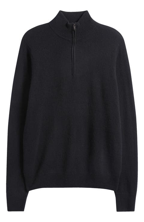 Quarter Zip Cashmere Sweater