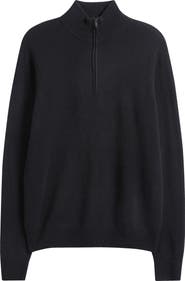 Nordstrom Quarter Zip Cashmere Sweater