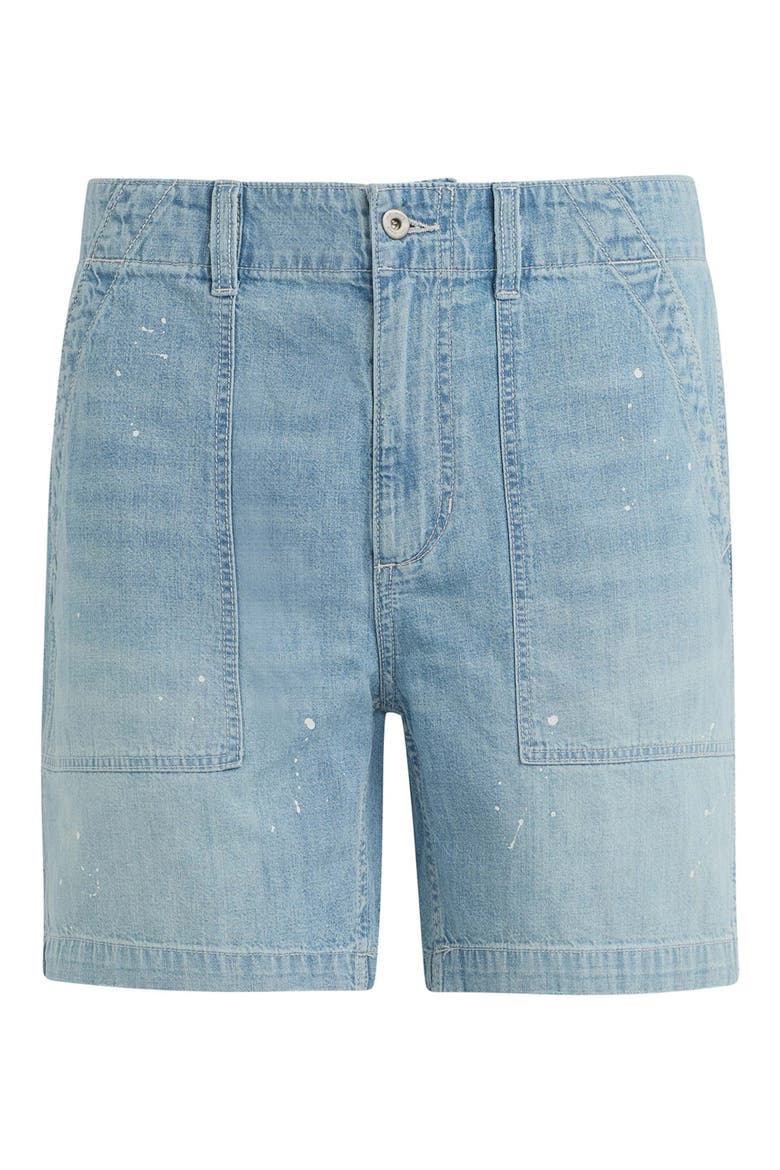 Utility Chambray Shorts, Alternate, color, ARROYO
