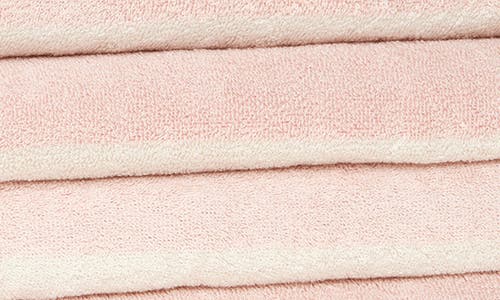 Nordstrom Rack Set Of 4 Cabana Stripe Beach Towels In Pink Dune