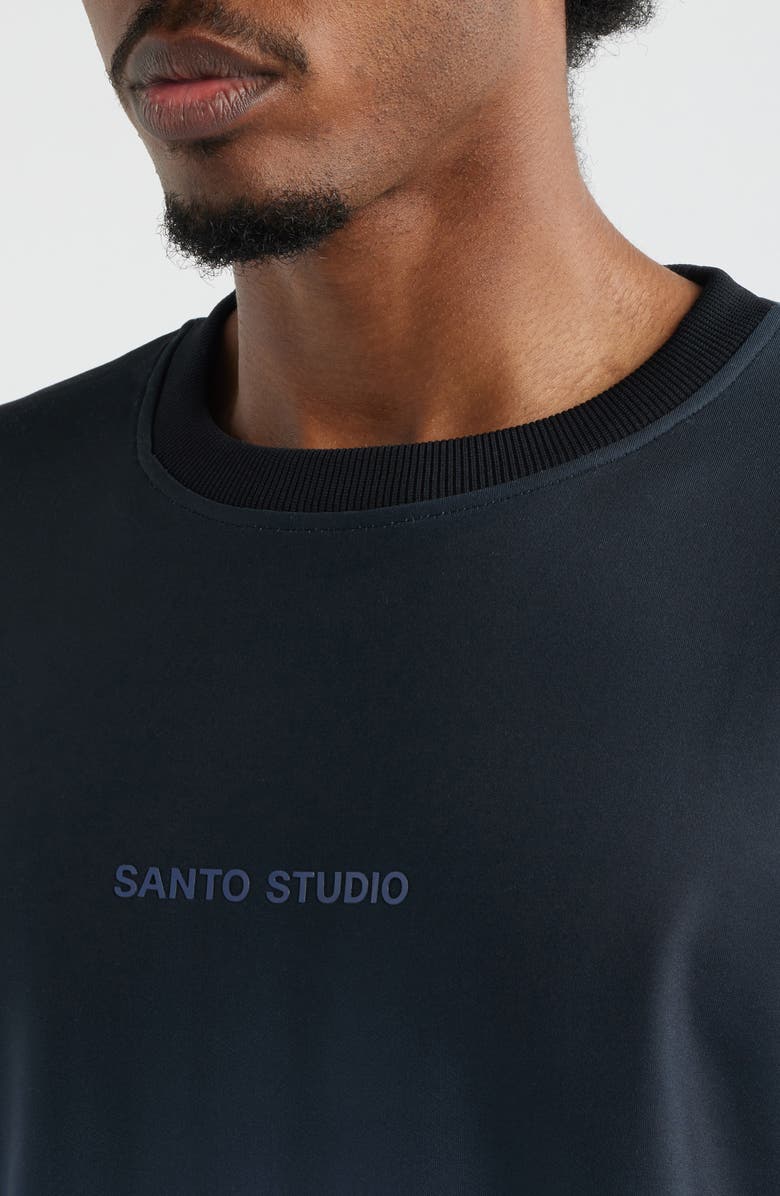 SANTO STUDIO Tempo Faded Crewneck Sweatshirt - Arman Tsarukyan Edition, Alternate, color, Black Fade