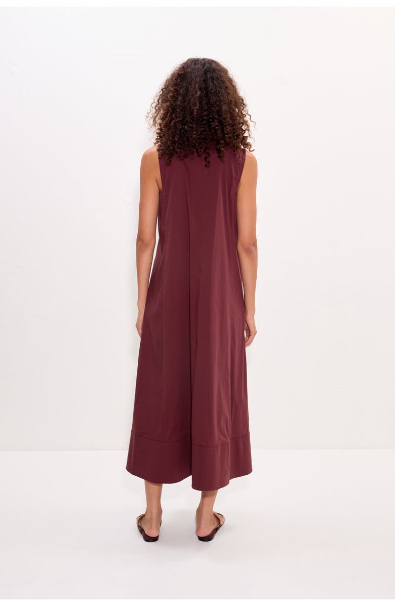 SIMONMILLER Mar Crochet Poplin Midi Dress, Alternate, color, Choco Brown
