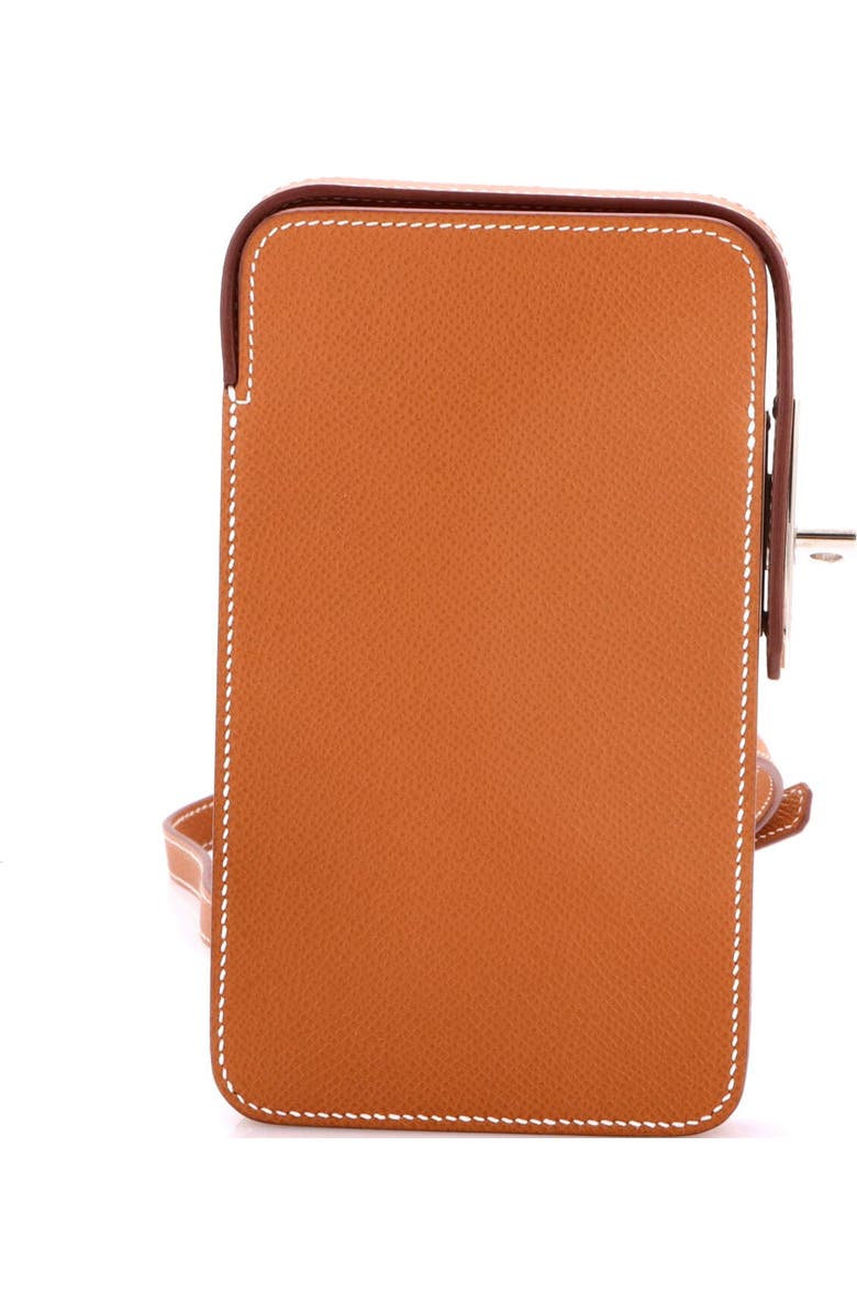Pre-Owned Hermes Hac a Box Phone Case Epsom, Main, color, Gold