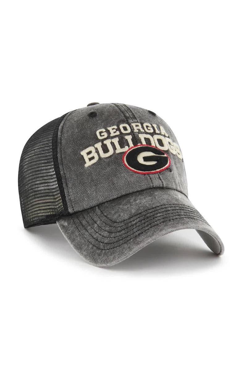 '47 Men's '47  Black Georgia Bulldogs Drumlin Clean Up Adjustable Hat, Alternate, color, Black