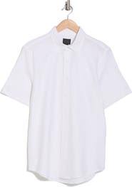 14th 
Union Linen 
Cotton Short Sleeve Button-Up Shirt