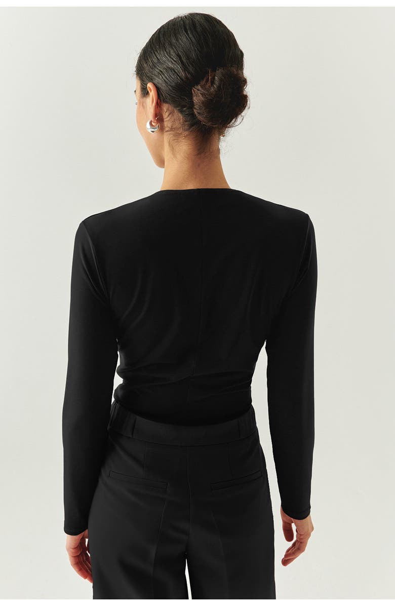 Exquise Meilani K.Blouse  V, Alternate, color, Black