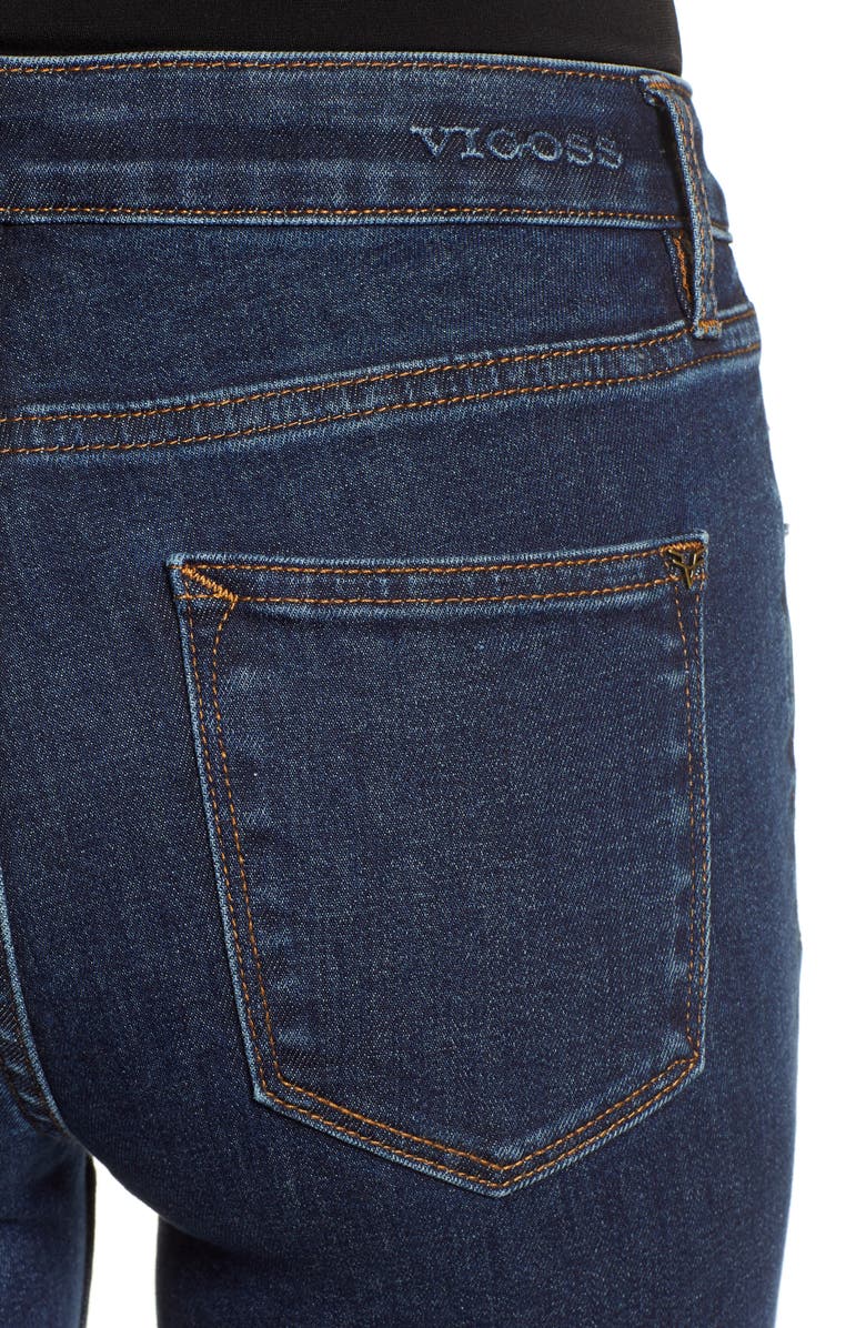 Vigoss Marley High Waist Ripped Skinny Jeans, Alternate, color,