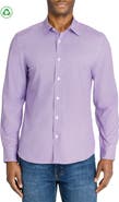 CONSTRUCT Slim Fit Mosaic Dot Recycled 4-Way Stretch Performance Long Sleeve Shirt