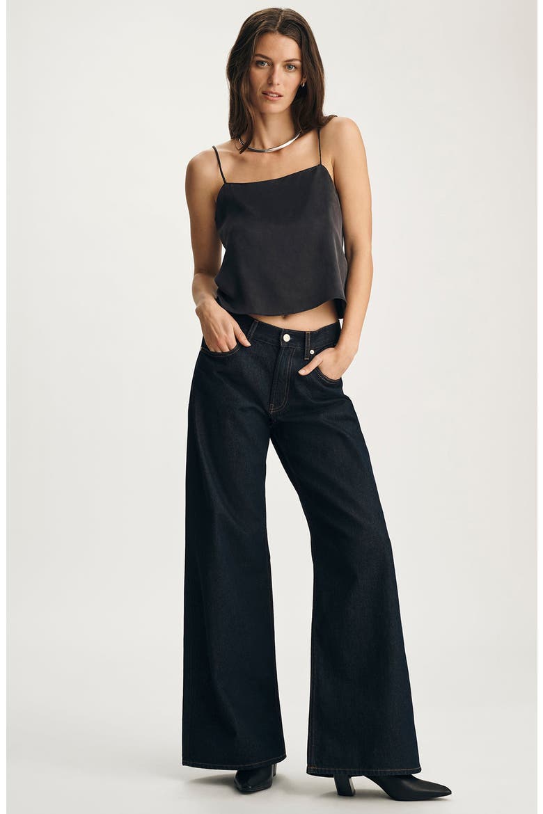 Silk Chiffon Camisole, Alternate, color, BLACK