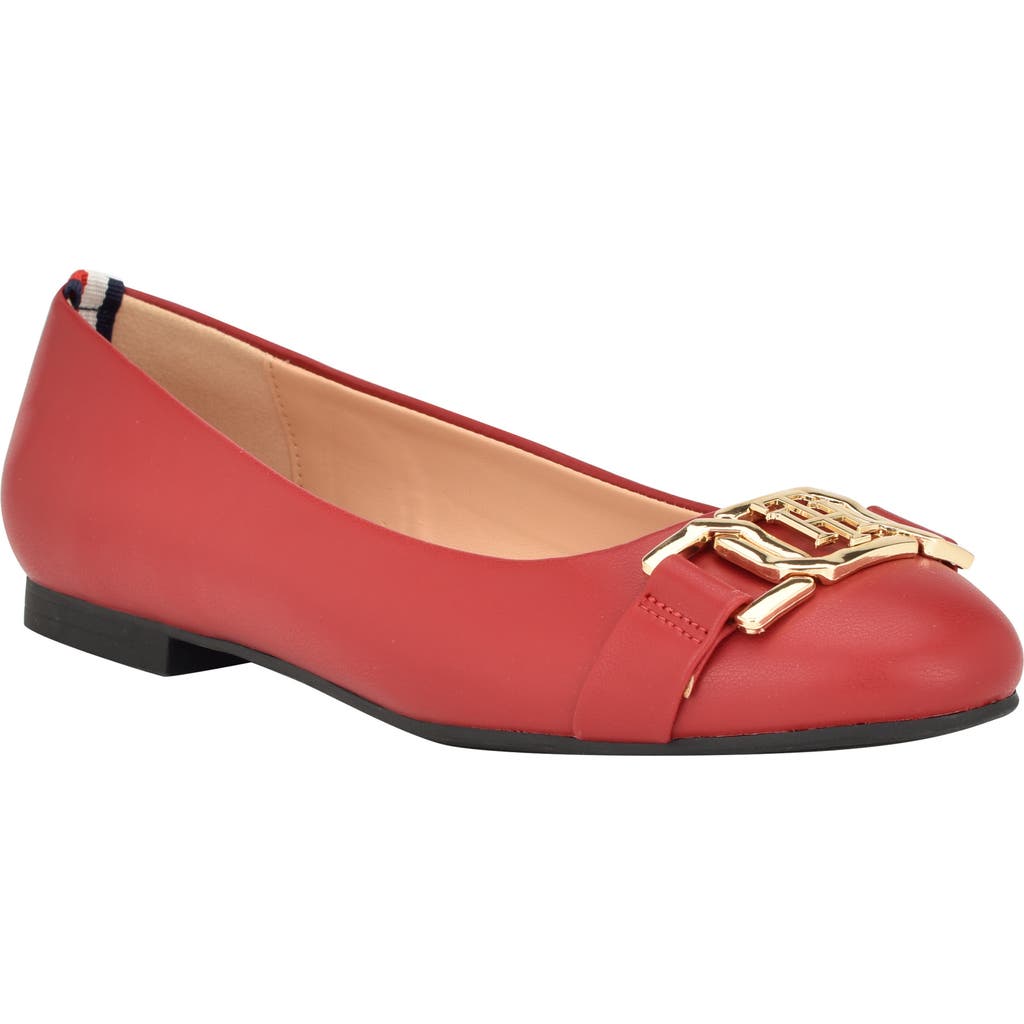 Tommy Hilfiger Gallyne Flat In Red