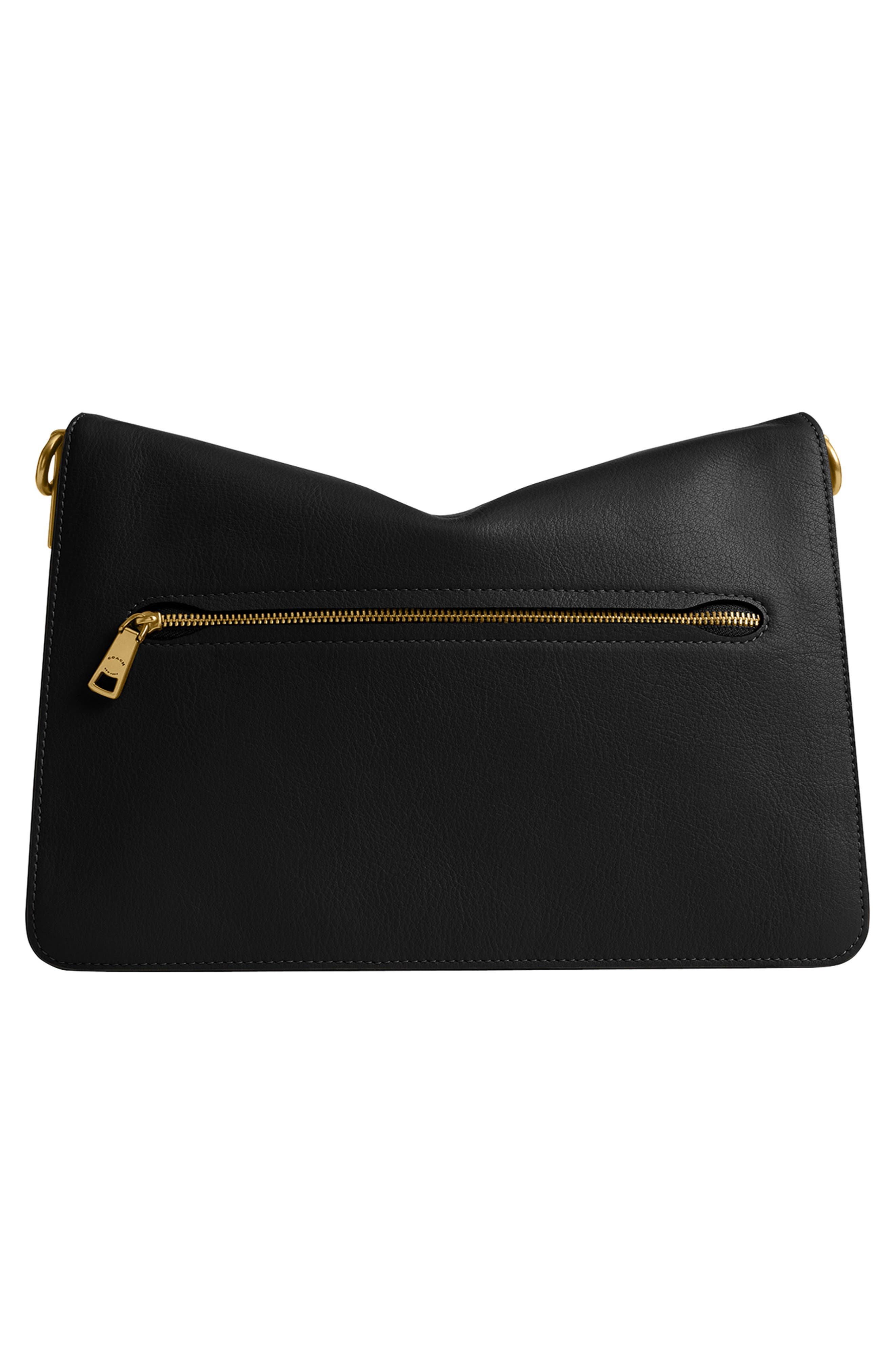 COACH Tabby 30 Chain Smooth Leather Shoulder Bag, Alternate, color, B4/ Black