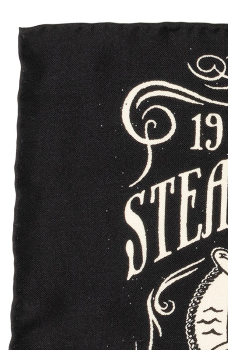 Cufflinks, Inc. x Disney Steamboat Willie Silk Pocket Square, Alternate, color, 