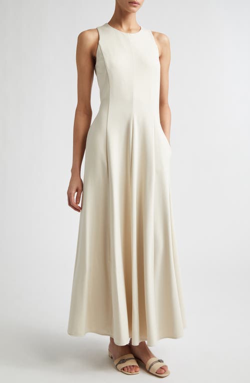 Eleventy Open Knit Sleeveless Maxi Sweater Dress In White