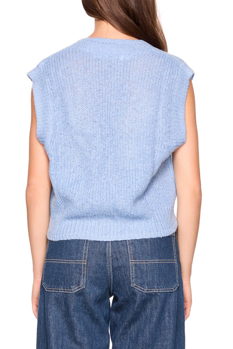 V-Neck Sweater Vest, Alternate, color, MEDITERRANEAN