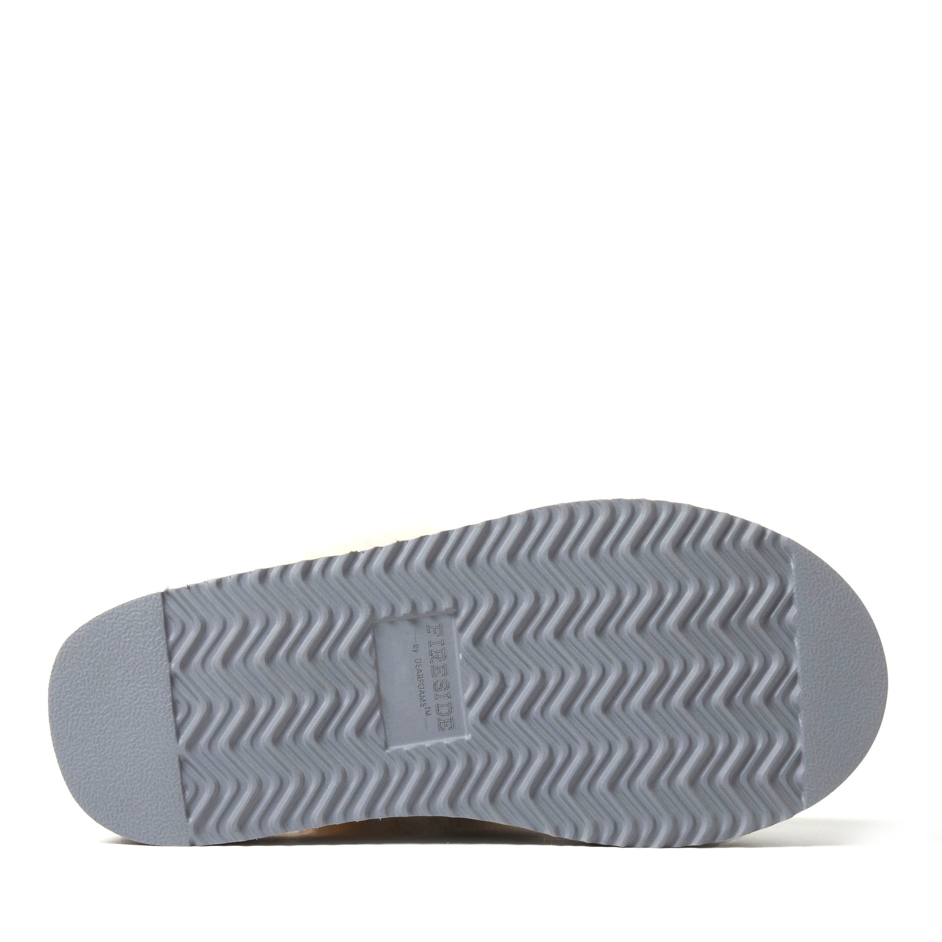 Fireside Melton Genuine Shearling Platform Scuff Slipper, Alternate, color, Sleet