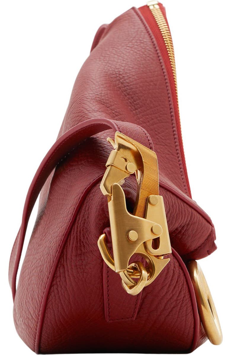 Burberry Small Knight Asymmetric Leather Shoulder Bag, Alternate, color,