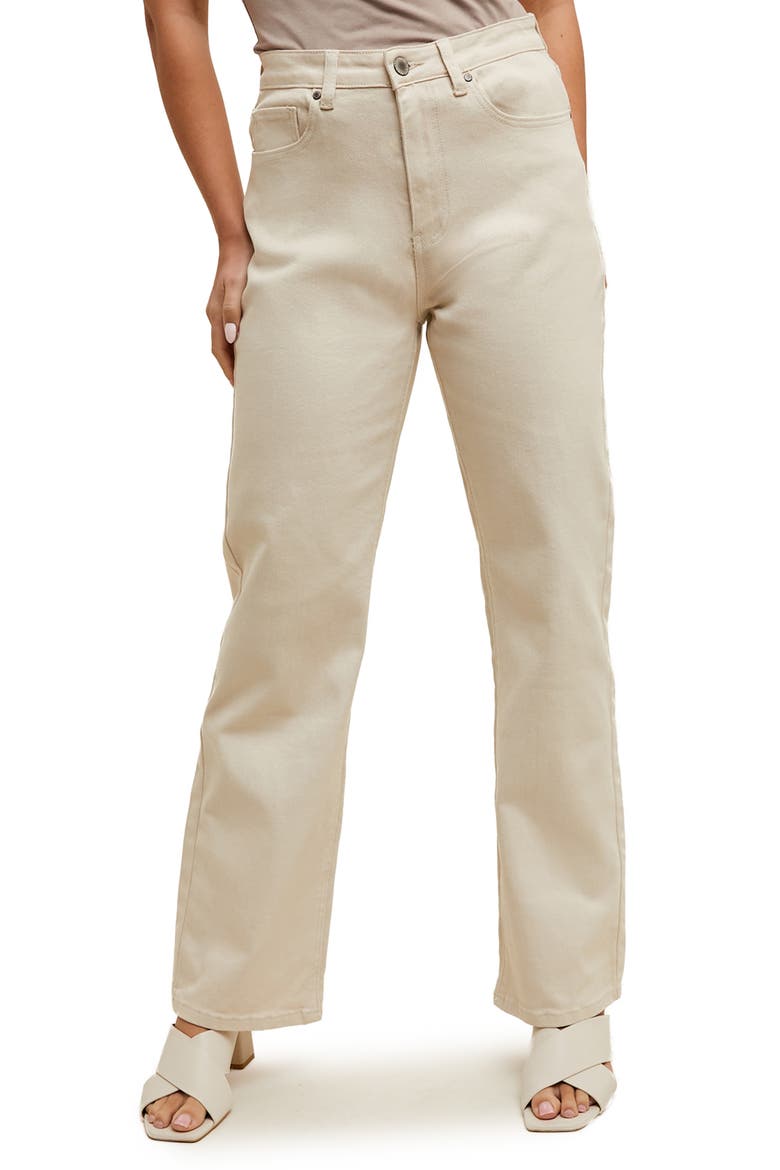 Five-Pocket Jeans, Main, color, ECRU