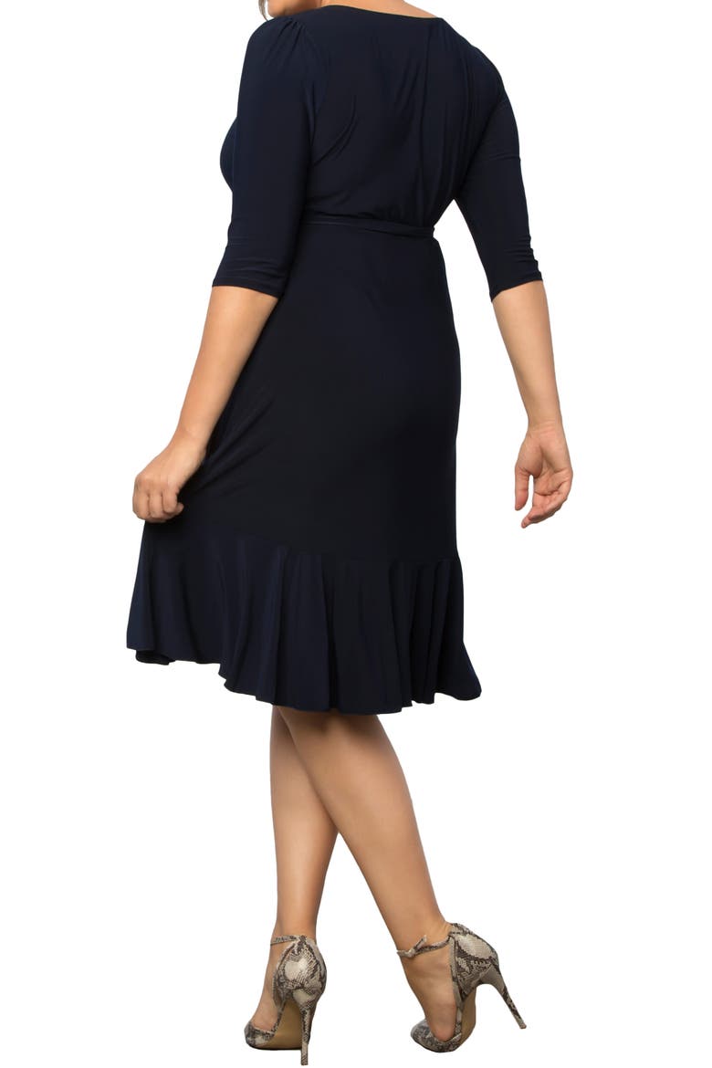 Whimsy Wrap Dress, Alternate, color, NAVY BLUE