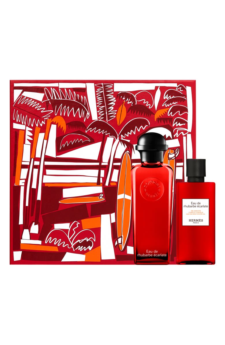 Hermès Hermés The Eau de Rhubarbe Écarlate Gift Set, Main, color, 