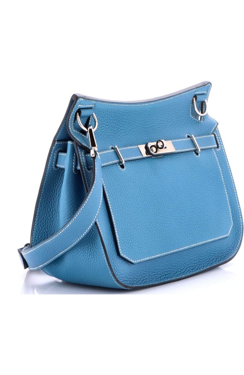 Pre-Owned Hermes Jypsiere Bag Clemence 28, Alternate, color, Bleu Jean