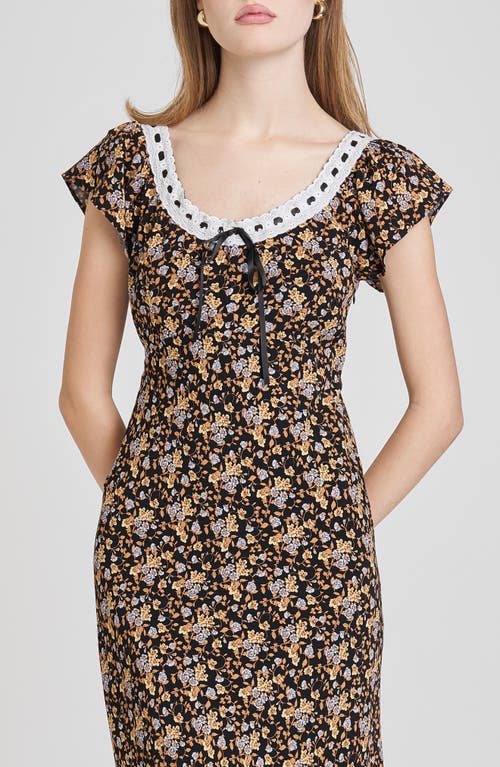 Wayf Margerie Maxi Sundress In Brown