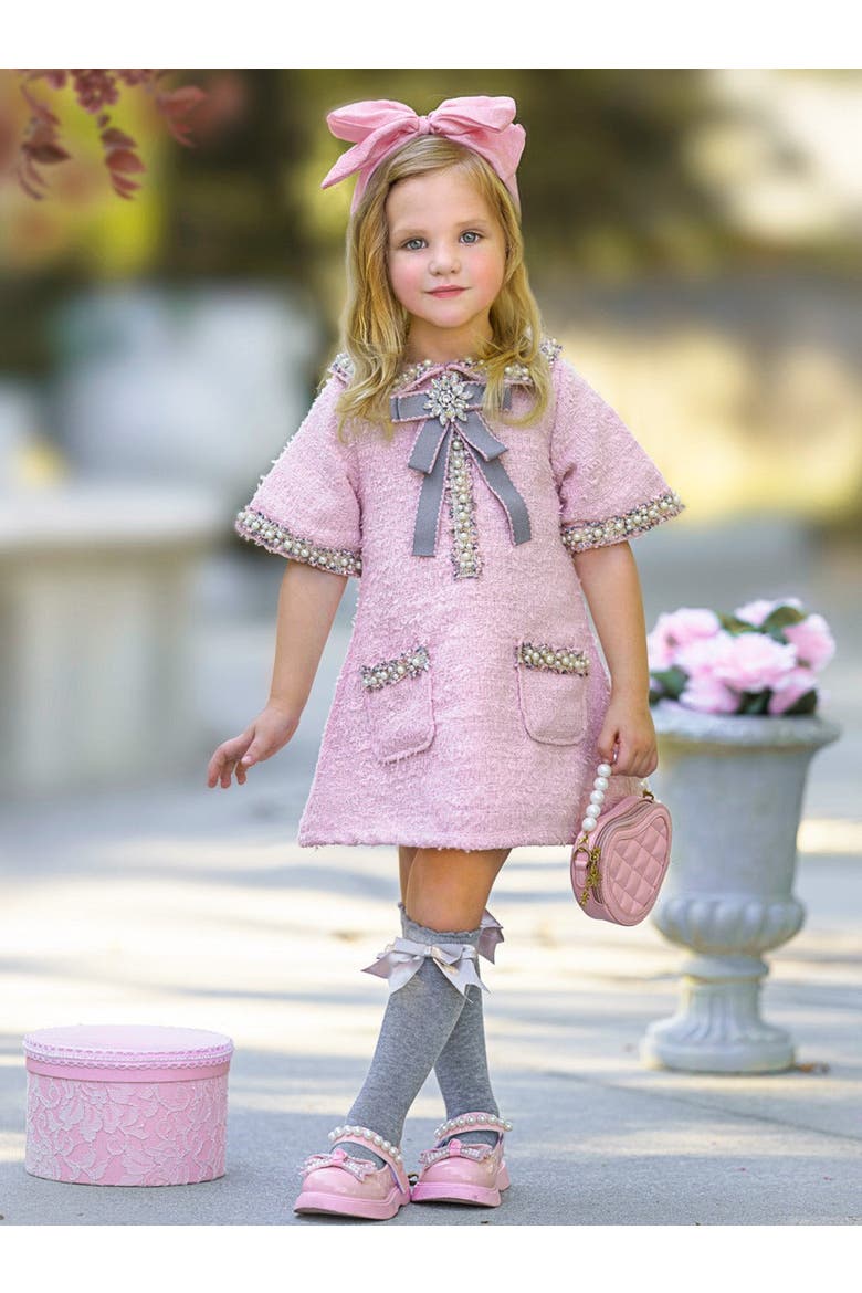 Prettiest Doll Cute Dressy Dress, Alternate, color, Pink