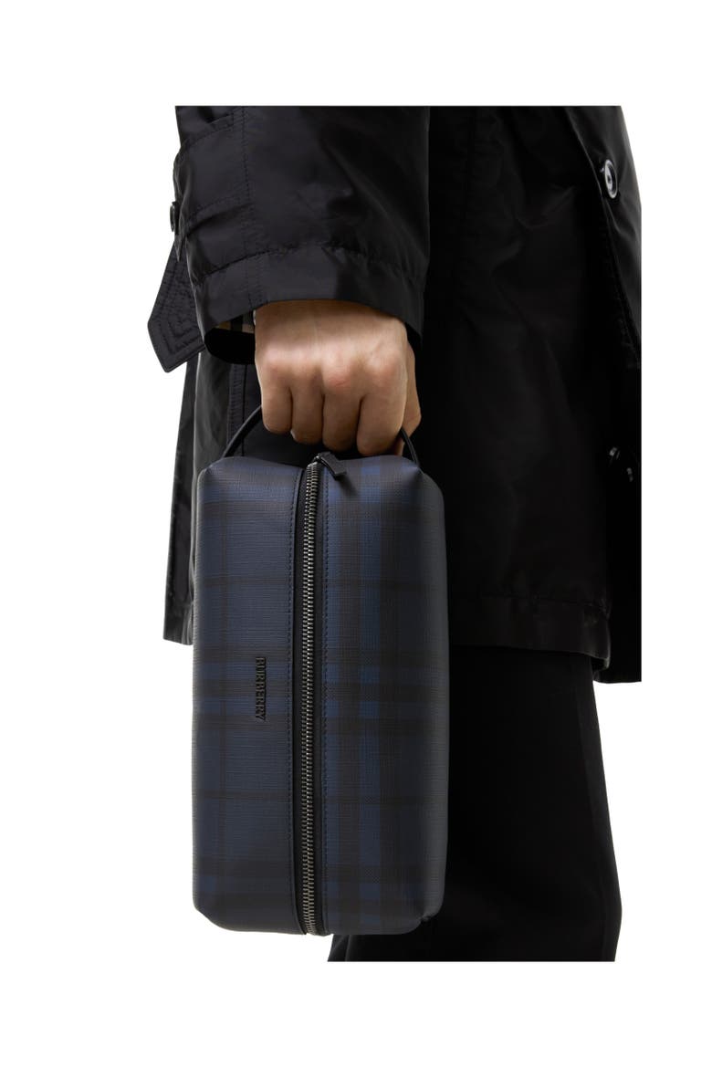 Check Travel Pouch, Alternate, color, Navy
