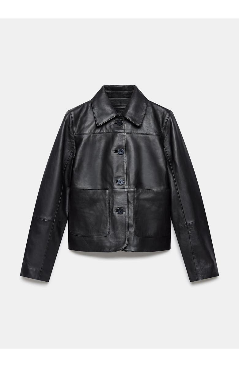 MINT VELVET Leather Pocket Detail Jacket, Alternate, color, Black