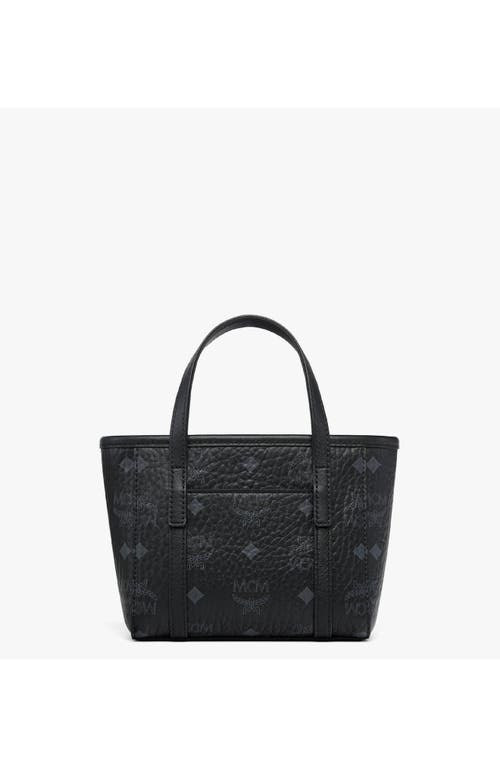 Mcm Toni Top-zip Shopper In Visetos In Black