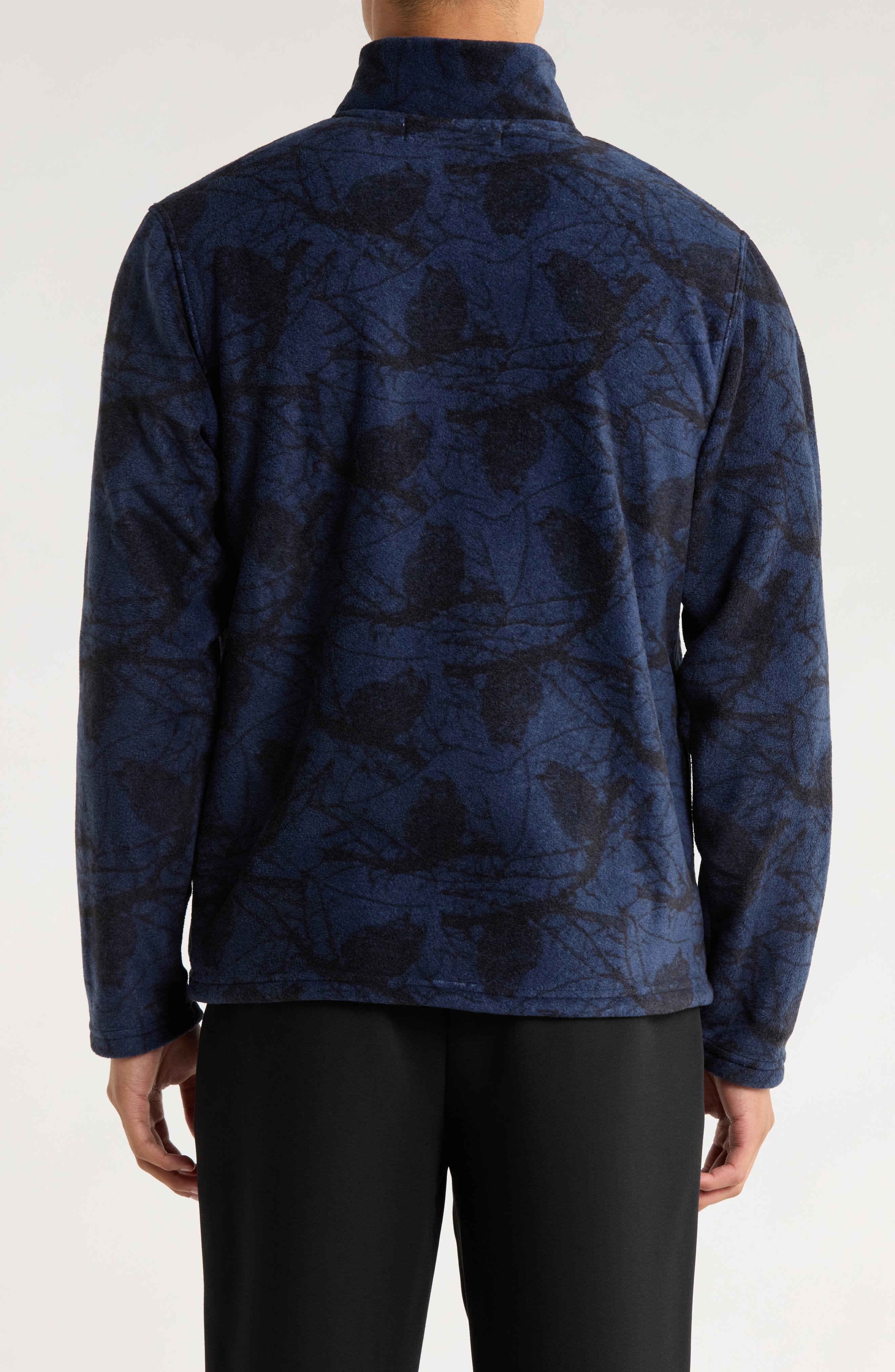 Owl Tree Quarter Zip Fleece Pullover - image 2