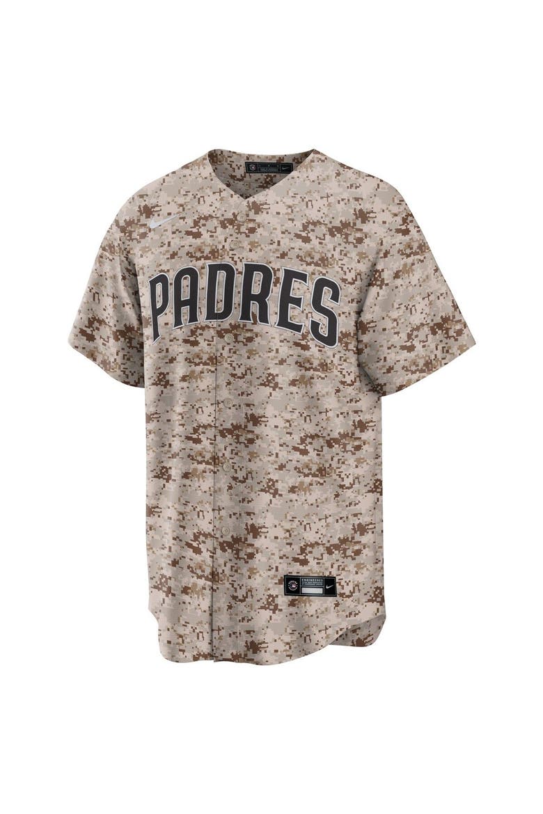 Men's Nike Camo San Diego Padres USMC Alternate Replica Team Jersey, Alternate, color, Camo