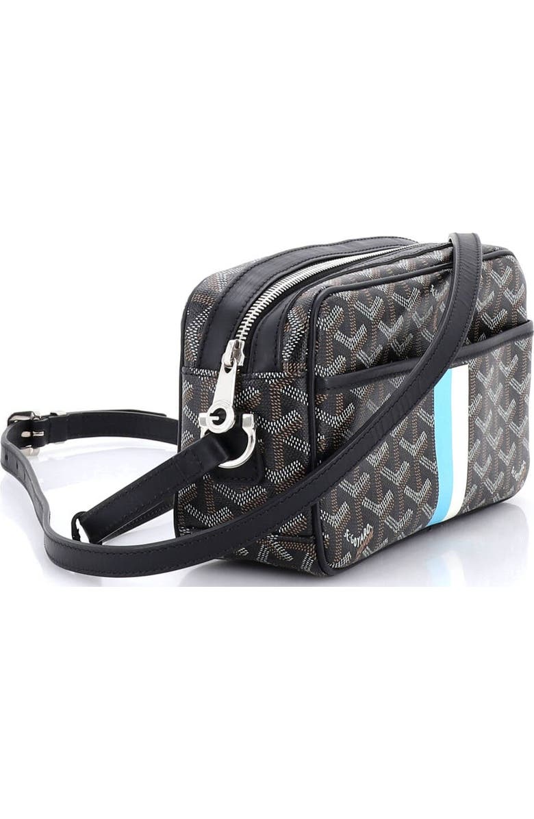 Pre-Owned Goyard Cap Vert Bag Printed Coated Canvas, Alternate, color, Black