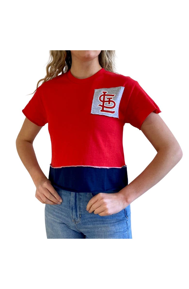 REFRIED APPAREL Women's Refried Apparel Red St. Louis Cardinals Cropped T-Shirt, Alternate, color, Red
